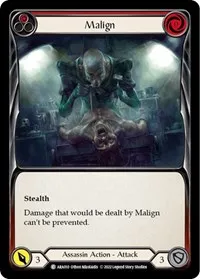 Malign Red (Blitz Deck: Outsiders - Arakni) — Flesh & Blood TCG Card Value