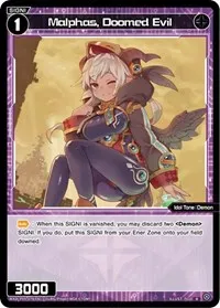 Malphas Doomed Evil (Curiosity Diva) — WIXOSS Card Value
