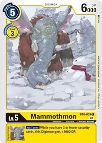 Mammothmon (Double Diamond) — Digimon Card Game Card Value