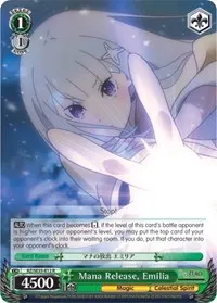 Mana Release Emilia Parallel Foil (Re:ZERO: The Frozen Bond)