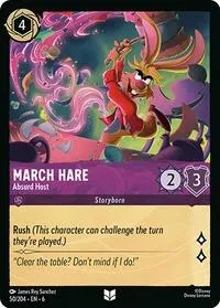 March Hare Absurd Host (Azurite Sea) — Lorcana TCG Card Value