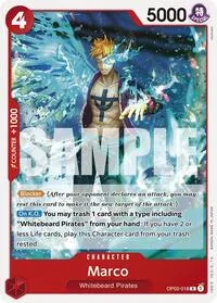 Marco (Starter Deck 15: RED Edward.Newgate) — One Piece Card Game Card Value