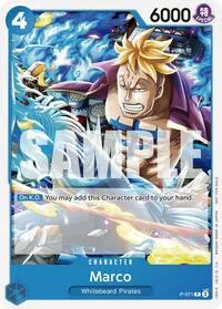 Marco Two Legends Pre Release (One Piece Promotion Cards)