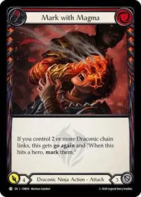 Mark with Magma Red (Blitz Deck: The Hunted - Cindra)