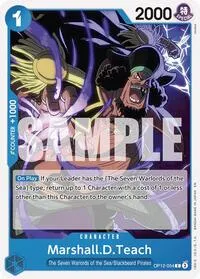 MarshallDTeach (Legacy of the Master) — One Piece Card Game Card Value