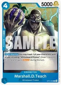 MarshallDTeach (Carrying On His Will: 3rd Anniversary Tournament Cards)