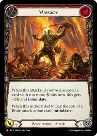 Massacre (Armory Deck: Rhinar) — Flesh & Blood TCG Card Value