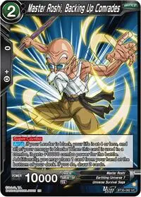 Master Roshi Backing Up Comrades (Three Glorious Fighters)