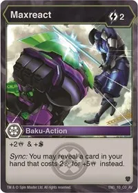 Maxreact (Armored Elite) — Bakugan TCG Card Value