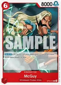 McGuy (The Time of Battle) — One Piece Card Game Card Value