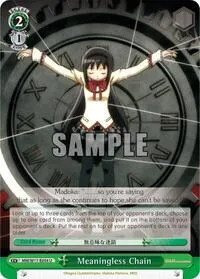 Meaningless Chain (Puella Magi Madoka Magica) — Weiss Schwarz Card Value