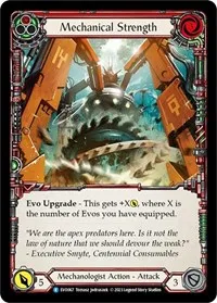 Mechanical Strength Red (Bright Lights) — Flesh & Blood TCG Card Value
