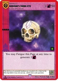 Mediums Third Eye (Cryptid Nation: Kickstarter Edition) — MetaZoo Card Value