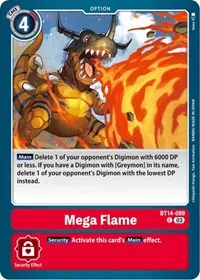 Mega Flame (Blast Ace) — Digimon Card Game Card Value