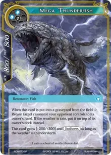 Mega Thunderfish (Ancient Nights) — Force of Will Card Value