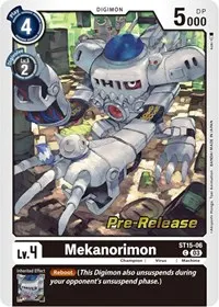 Mekanorimon (Starter Deck 15: Dragon of Courage Pre-Release Cards)