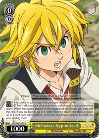 Meliodas Hypnotized (The Seven Deadly Sins) — Weiss Schwarz Card Value