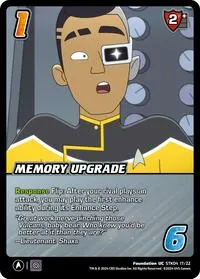 Memory Upgrade (Challenger Series: Star Trek: Lower Decks) — UniVersus Card Value