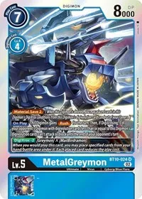 MetalGreymon (Xros Encounter) — Digimon Card Game Card Value