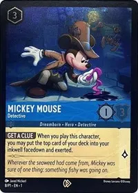 Mickey Mouse Detective (Disney Lorcana Promo Cards)