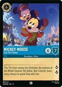 Mickey Mouse Tiny Tims Father (Winterspell) — Lorcana TCG Card Value