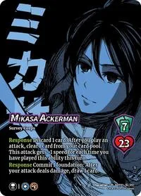 Mikasa Ackerman (Attack on Titan: Battle for Humanity) — UniVersus Card Value