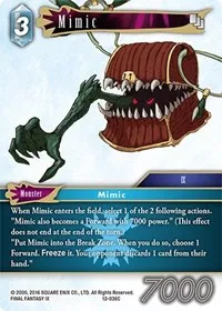 Mimic (Opus XII) — Final Fantasy TCG Card Value