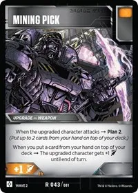 Mining Pick (Rise of the Combiners) — Transformers TCG Card Value
