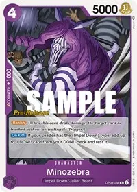 Minozebra (Pillars of Strength Pre-Release Cards) — One Piece Card Game Card Value