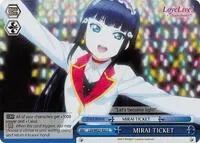 MIRAI TICKET Blue Parallel Foil (Love Live! Sunshine!! Extra Booster)
