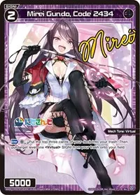 Mirei Gundo Code 2434 Parallel Foil (Collab Booster: Nijisanji Diva)