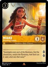 Moana Determined Explorer (Shimmering Skies) — Lorcana TCG Card Value