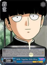 MOB Together With Ritsu (Mob Psycho 100)