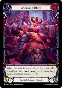 Mocking Blow Red FAB381 (Flesh and Blood: Promo Cards)