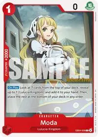 Moda (Adventure on Kami's Island Release Event Cards) — One Piece Card Game Card Value