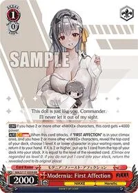 Modernia First Affection (GODDESS OF VICTORY: NIKKE) — Weiss Schwarz Card Value