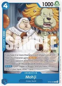 Mohji (Starter Deck 25: BLUE Buggy) — One Piece Card Game Card Value