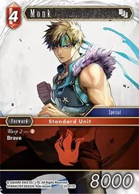 Monk (Beyond Destiny) — Final Fantasy TCG Card Value