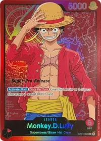 MonkeyDLuffy 001 (Super Pre-Release Starter Deck 1: Straw Hat Crew)
