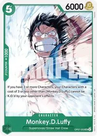 MonkeyDLuffy Reprint (Starter Deck 24: GREEN Jewelry Bonney)