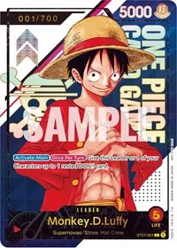 MonkeyDLuffy ST01 001 Serial Number (One Piece Promotion Cards) — One Piece Card Game Card Value