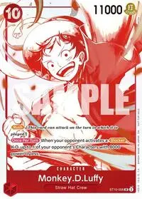 MonkeyDLuffy ST10 006 3rd Anniversary Treasure Campaign Pack (One Piece Promotion Cards)