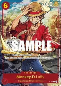 MonkeyDLuffy Store Championship Trophy Card (One Piece Promotion Cards)