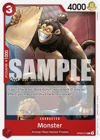 Monster (Emperors in the New World: 2nd Anniversary Tournament Cards) — One Piece Card Game Card Value