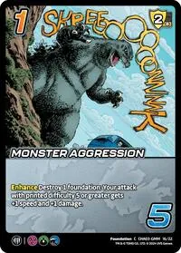 Monster Aggression (Challenger Series: Godzilla) — UniVersus Card Value