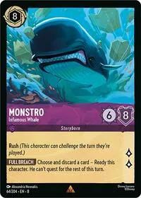 Monstro Infamous Whale (Reign of Jafar) — Lorcana TCG Card Value