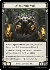 monstrous veil (Blitz Deck: Heavy Hitters - Rhinar)