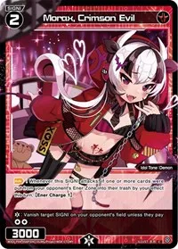 Morax Crimson Evil Parallel Foil (Vertex Diva) — WIXOSS Card Value