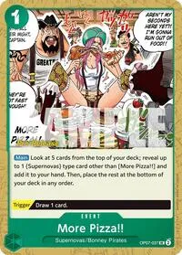 More Pizza (500 Years in the Future Pre-Release Cards) — One Piece Card Game Card Value
