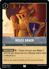Mouse Armor (Rise of the Floodborn) — Lorcana TCG Card Value